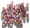 50 6mm Faceted Light Amethyst AB Firepolish Beads